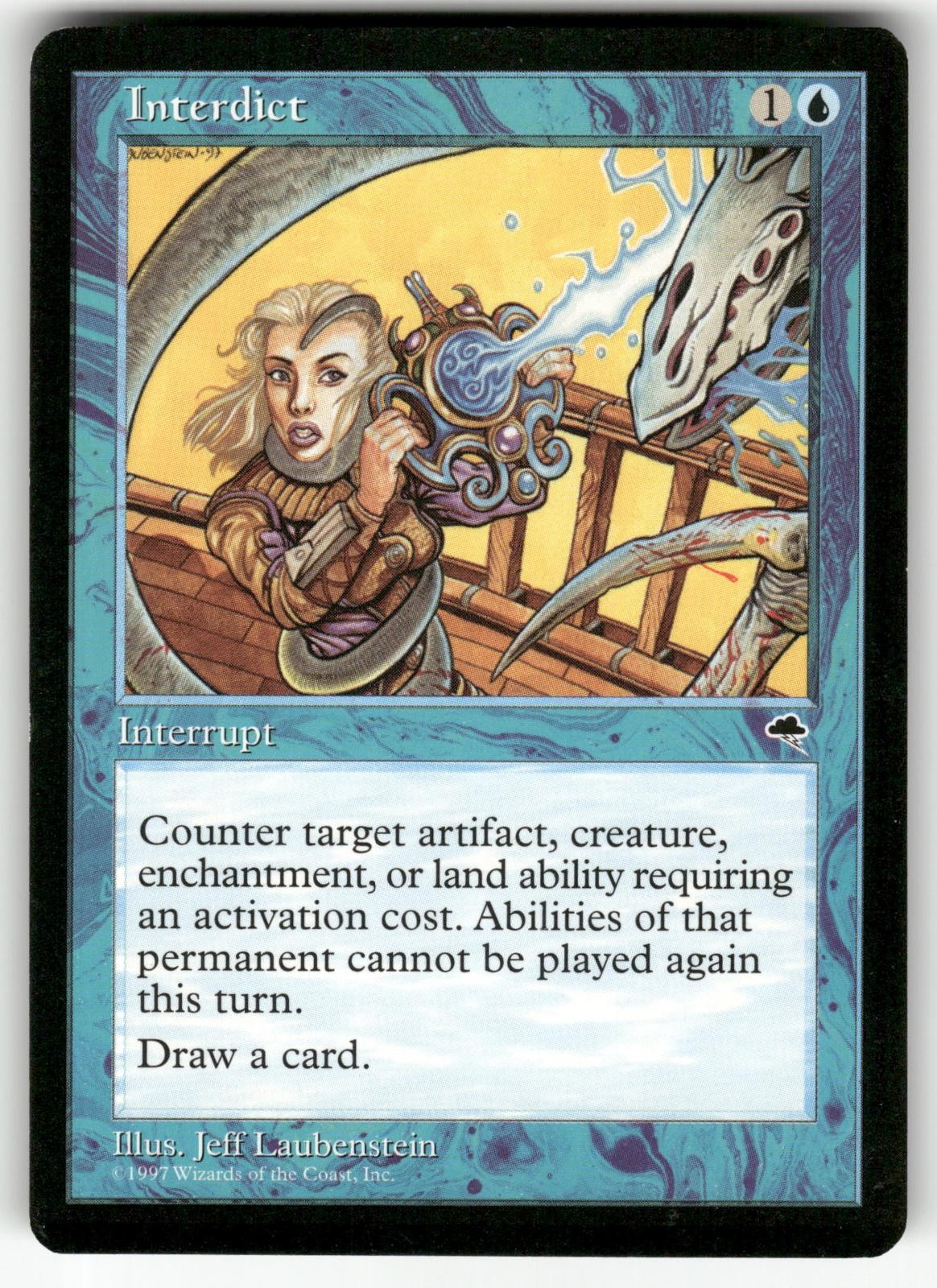 Interdict 69 Tempest Magic: The Gathering Near Mint