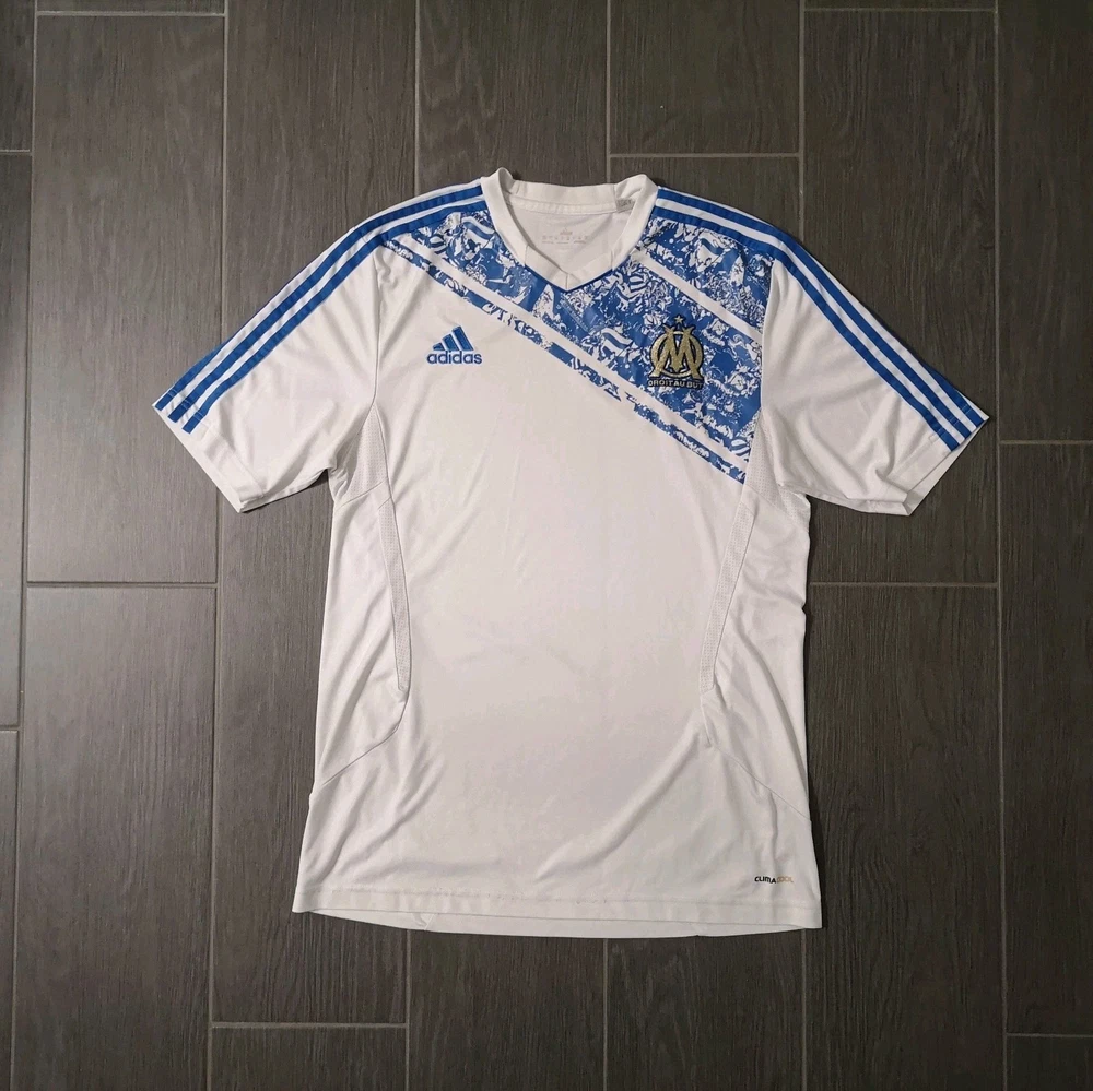 Vintage Retro 2011/12 Olympique Marseille OM Trikot Größe: L Pashanim Y2K Adidas