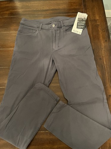 Lululemon Pants Slim Men's Size 32X32 (Tagged 34”) Blue\Grey ABC Tapered NWT - Picture 2 of 11