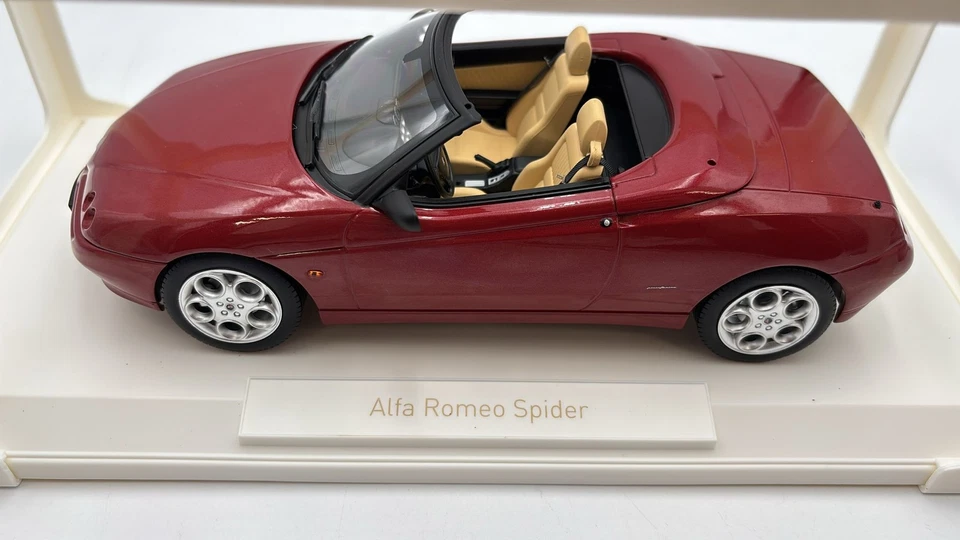  NV187854 Norev Alfa Romeo Spider Red Metallic 1999  Proteo 1/18 - Immagine 4 di 4