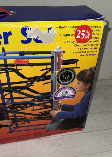 Vintage 1998 NUOVO Open Box Chaos World Of Motion Starter Set Edificio Cinetico A - Foto 10 di 17