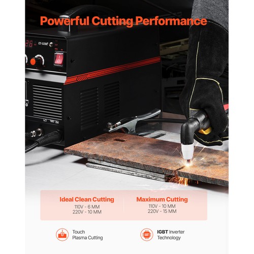 3 in 1 Plasma Cutter Welder Machine CT-520E TIG/MMA Plasma Cutter Combo 110/220V - Picture 3 of 11