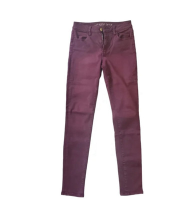 American Eagle High rise Jegging in Maroon - NWTs Size 4, Regular