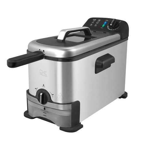 3 Quart Deep Fryer with Oil Filtration, Stainless Steel (FT 43721 BK)