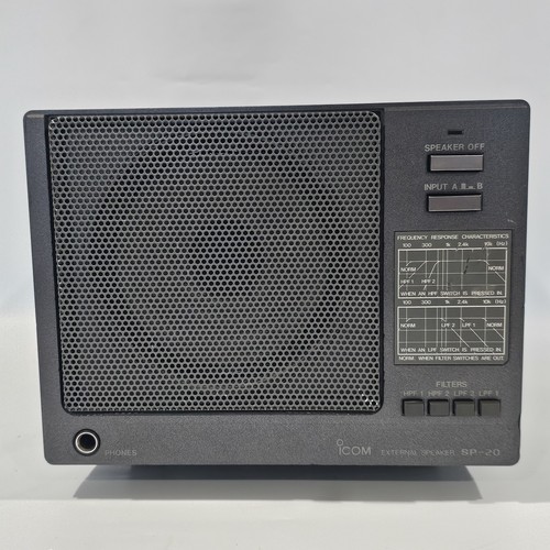 Altavoz externo iCOM SP-20 radioaficionado comunicaciones escritorio SIN PROBAR COMO ESTÁ - Imagen 2 de 6
