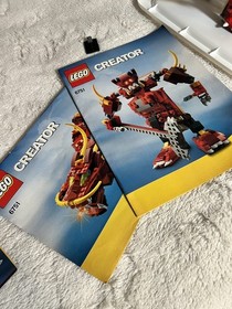 Lego Creator 3 in 1 Fiery Legend set 6751 &ldquo;BUILT&rdquo;  With Manuals