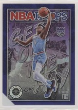 2019 Panini NBA Hoops Premium Stock Get Out the Way Purple De'Aaron Fox #13 1x9
