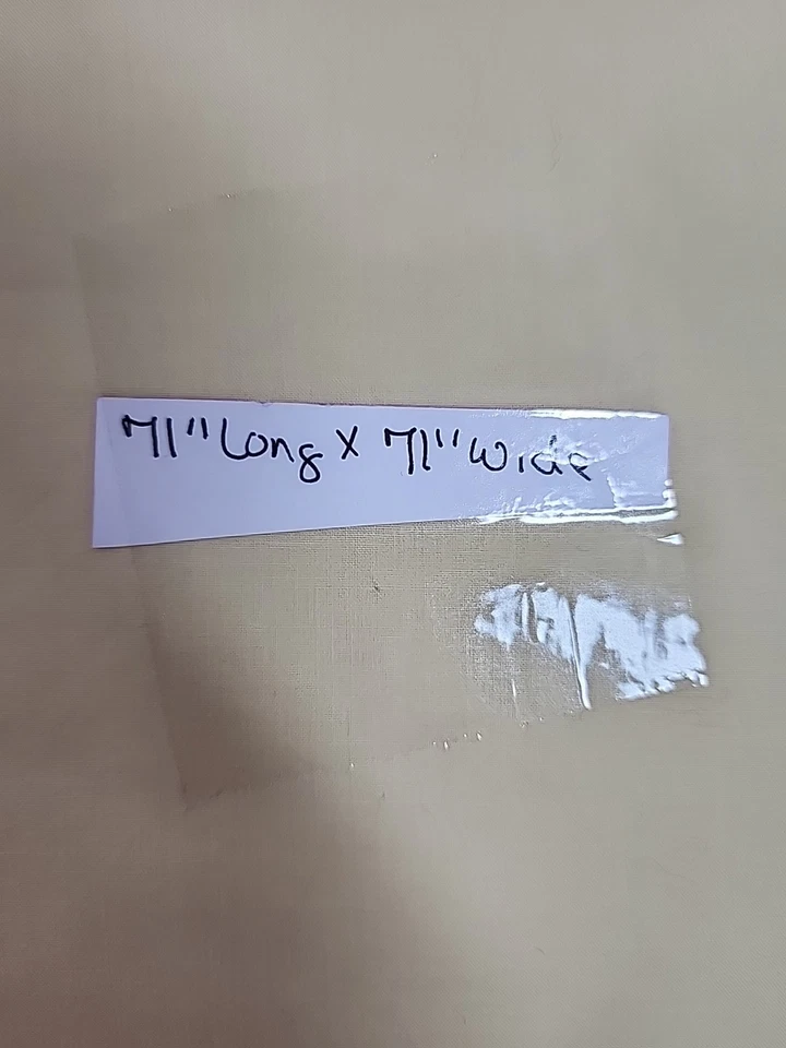 Solid Pale Yellow Cotton Fabric 71"w x 1.9yds Craft Sewing Quilting - Image 3 of 4