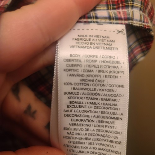 Polo Ralph Lauren nuova con etichetta camicia uomo taglia XL naturale elasticizzata vacanza rosso a quadri - Foto 6 di 8