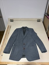 Vintage Phoenix Clothes Suede Leather Blazer Jacket Men's Blue Gray No Size Tag