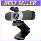 Full HD C960 Webcam with Noise Reduction Mic & 90° FOV - Ideal for Zoom & Skype