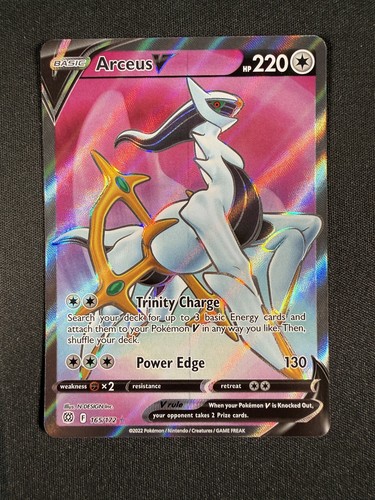 Arceus V 165/172 Ultra Rare Brilliant Stars Pokemon Holo Full Art NM