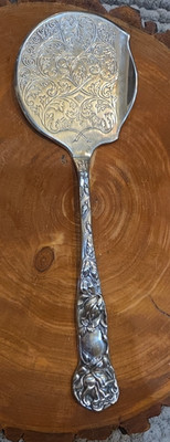 Finely Decorated Engraved Silverplate Server William Adams  Italy