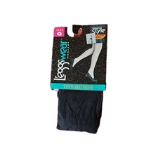 Leggs Wear Size Q Black Textured Tights