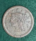 1855-P Large Cent — photo from another recent sale
