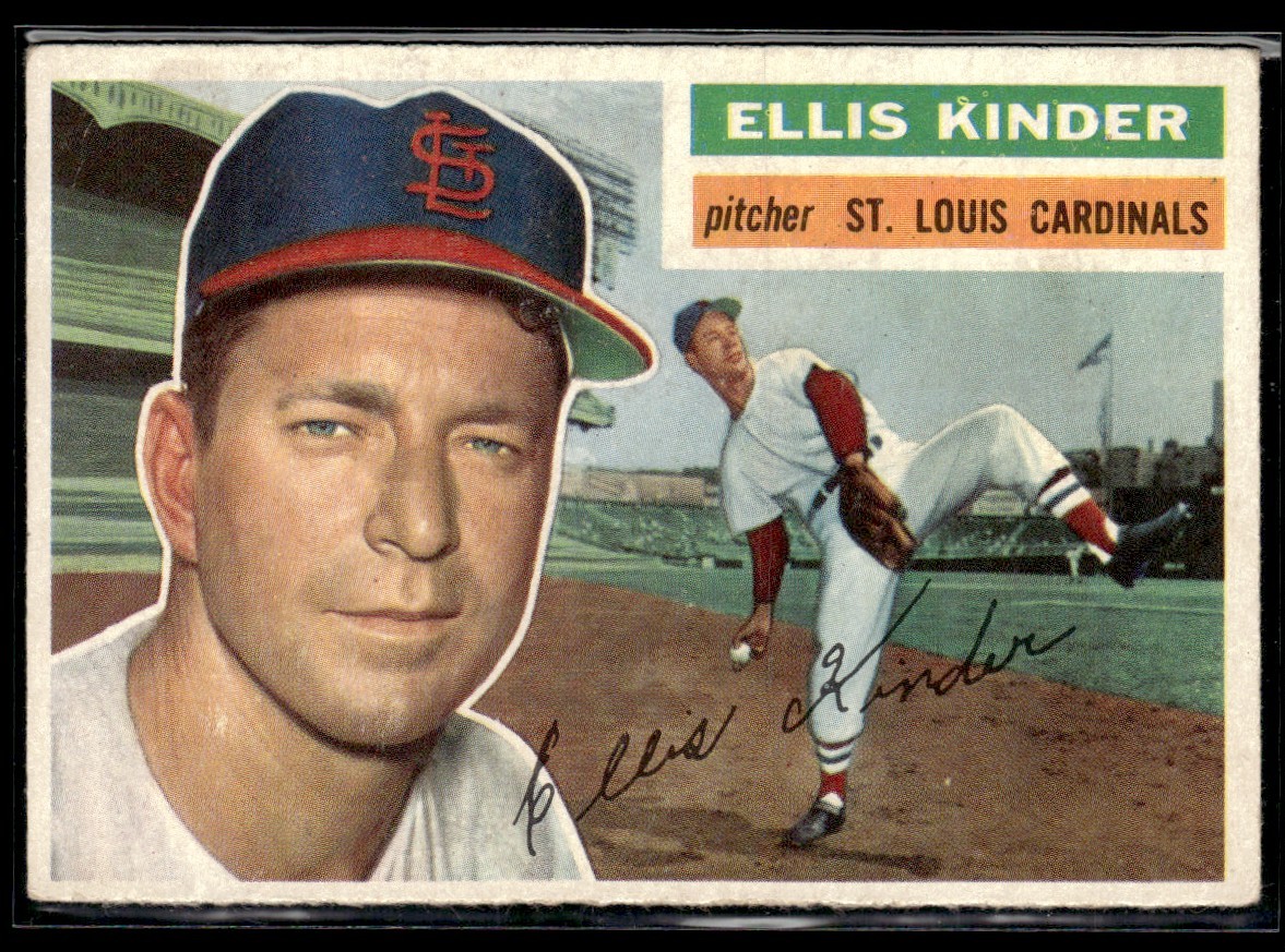 1956 Topps Ellis Kinder EXMT Set Break #336