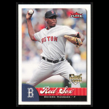 Devern Hansack Rookie #352A 2007 Fleer Boston Red Sox Baseball Card MLB NM. rookie card picture