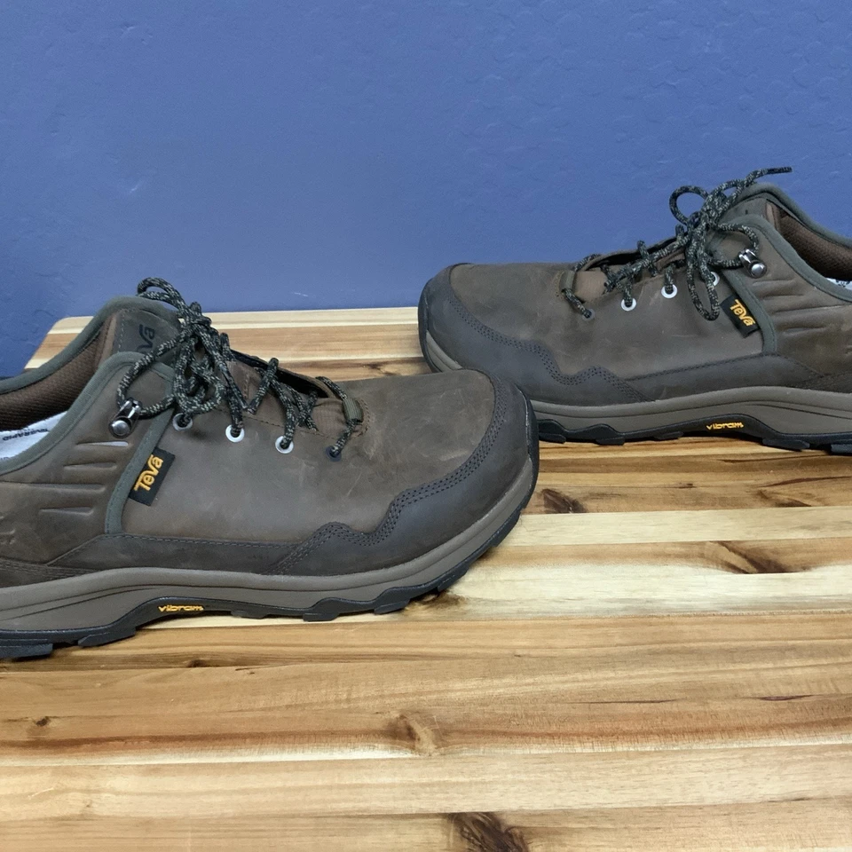 BOTAS DE SENDERISMO DE CUERO IMPERMEABLES TEVA BROWN RIVA RP, HOMBRE US 12 Foto 2 de 4
