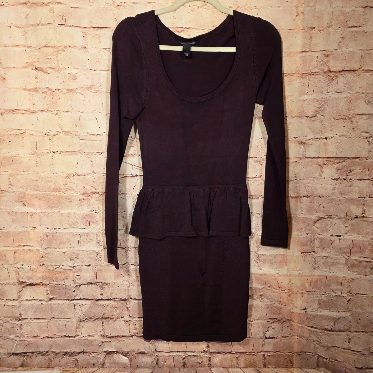 rib knit summer dress Evie Ribbed-Knit Jersey Dress Navy / Regular / 1X