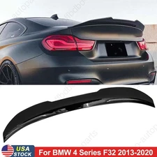 Gloss Black Trunk Spoiler PSM Style For 14-20 BMW F32 Coupe 4 Series 440i 430i 