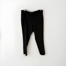 Vince Camuto Black StraightLeg Dress Pants Women 14W Pleated Front Office Career