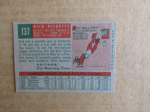1959 TOPPS BASEBALL CARD SINGLES #1-285 COMPLETE YOUR SET U-PICK UPDATED 10/26 - Picture 236 of 477