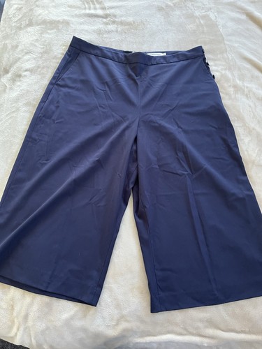 Sportscraft Pants Size AU 18 UK 18 US 16 Women’s Navy Blue Wide Leg Culottes
