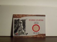 2001 Fleer Rot Sox 100th Splendid Splitter Spiel Schläger #5 Jim Reis