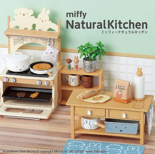 Re-Ment Miniatures Rabbit Miffy Natural Kitchen Kitchenware Furniture Box Set - Picture 3 of 14