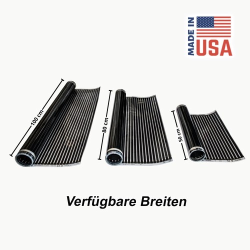 Infrarotheizfolie-Set Calorique 50cm Elektrische Fußbodenheizung 90-150-220W - Bild 3 von 10
