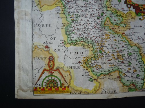 Antique Map of Buckinghamshire by Christopher Saxton and William Hole 1637 - Picture 3 of 6