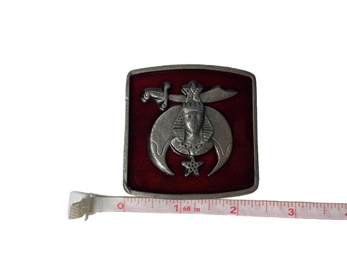 Vintage Shriners Bergamot 1984 Brass Works Inc Belt Buckle X-147 Mason Masonic - Picture 6 of 6