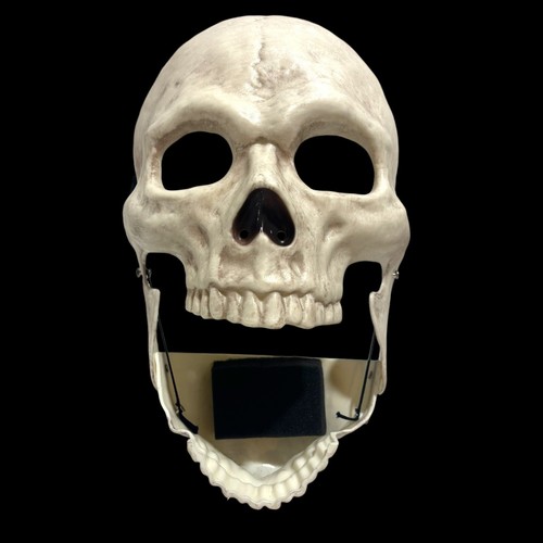 Halloween Skeleton Mask Skull with Hinged Jaw & Gray Alien Mask. NEW! - Picture 3 of 10
