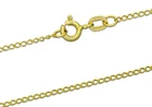 9CT GOLD CURB CHAIN 1.5MM SOLID CURB LINK PENDANT NECKLACE FULL HALLMARK
