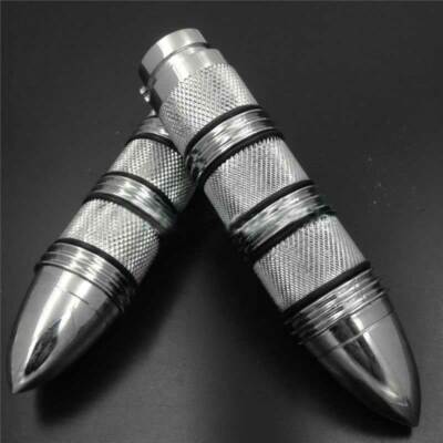 Motorcycle Chrome Bullet style 7/8'' Handlebar Grips fit For Honda CBR600 F3 F4i Motorcycle Chrome Bullet style 7/8'' Handlebar Grips fit For Honda CBR600 F3 F4i