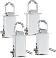 Stake Pocket D Ring Heavy Duty Adjustable Trailer Stake Pocket Zinc Coated4 Pack