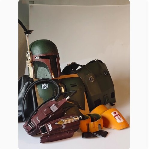 Mandalorian The Book of Boba Fett Edition Body Armor Set + FRP Helm Cosplay Requisite - Bild 2 von 13