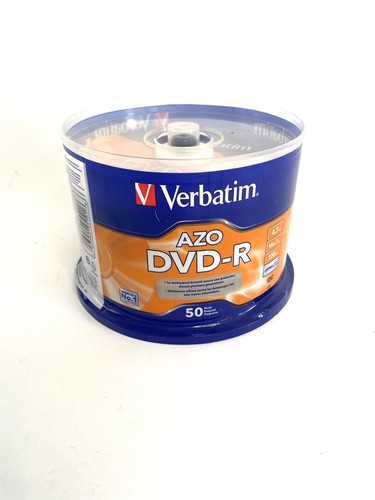 VERBATIM AZO DVD-R 16X 4.7GB Branded Logo 50 pack Spindle 95101