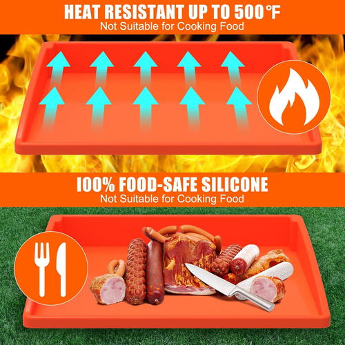 Silicone Griddle Mat Cover for Blackstone - 17 Inch True All-Encompassing Covera - Picture 6 of 12