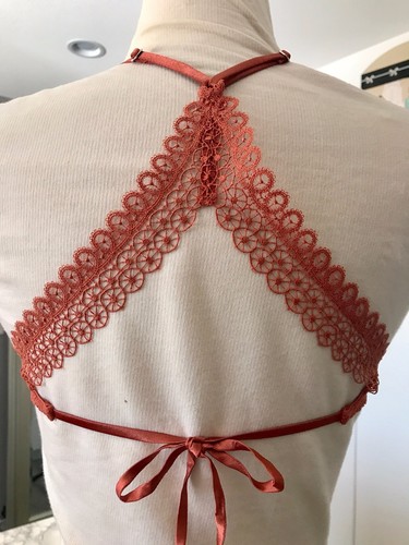 Gr. M, L Victorias Secret sehr sexy Spitzen Netz U-Ausschnitt Bralette orange - Bild 5 von 6