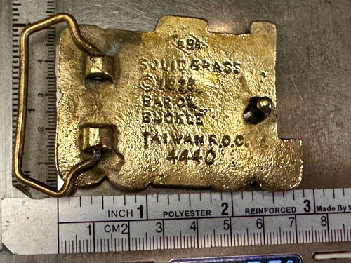 Custom Name Julius Block Letter Cutout Solid Brass 1978 Belt Buckle BBB Taiwan - Picture 10 of 18