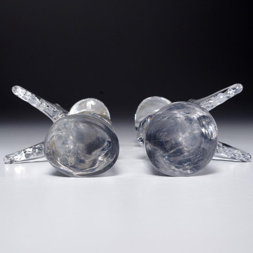 Estatuillas de ángel de Navidad de cristal de vidrio soplado a mano de Neiman Marcus de colección par - Imagen 7 de 7