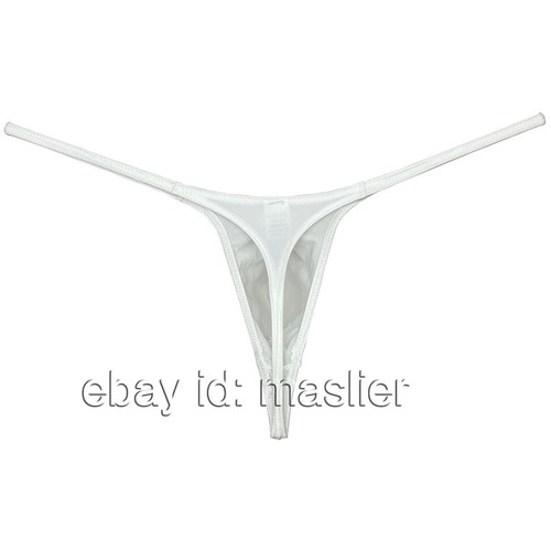 Enhanced Men Push out G-string Underwear Pouch Bikini Thong Shiny T-back - Picture 33 of 37