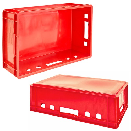 Fleischkiste Stapelkiste E2 Fleischerkiste Eurobox Metzgerkiste Rot Kingpower - Bild 22 von 55