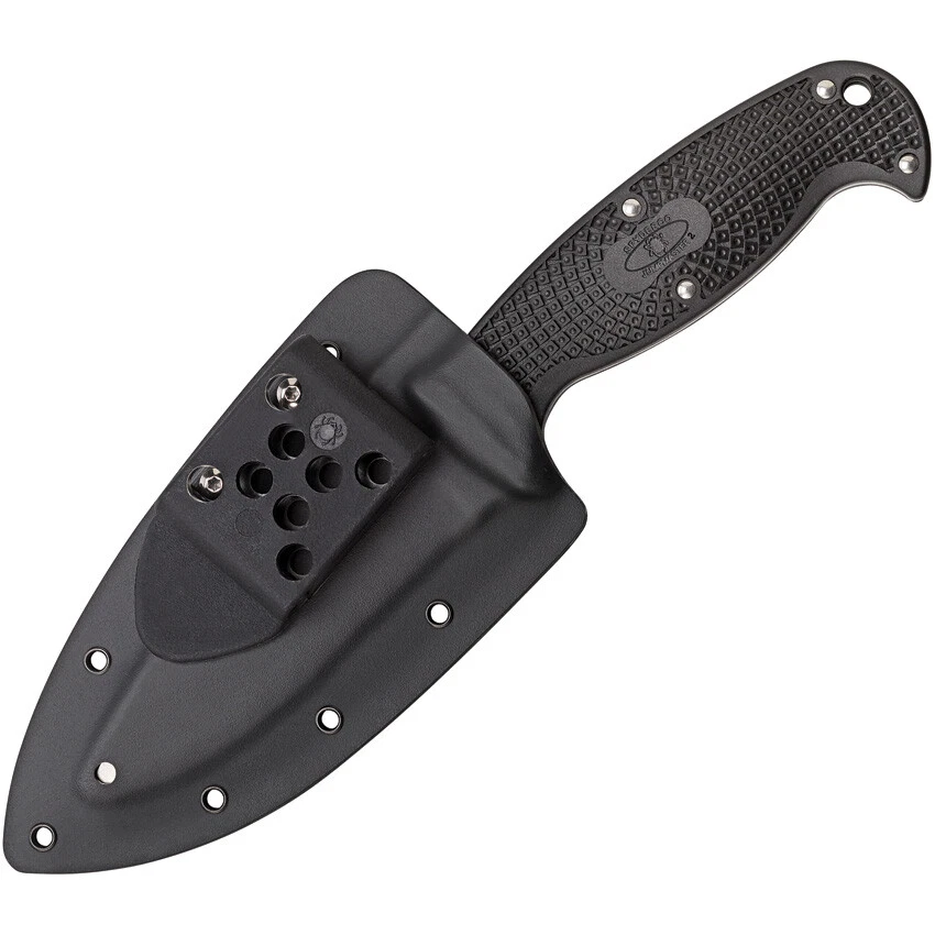 Spyderco Jumpmaster 2 Black H2 Steel Fixed Serrated Blade Knife FB24SBK2 - Image 2 of 2
