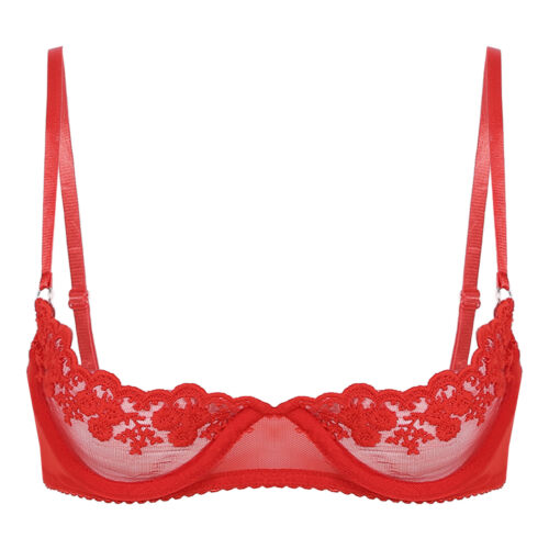 Femme Soutien-gorge à Armatures en Dentelle Push-up Brassière Sans Doublure Sexy - Picture 27 of 70