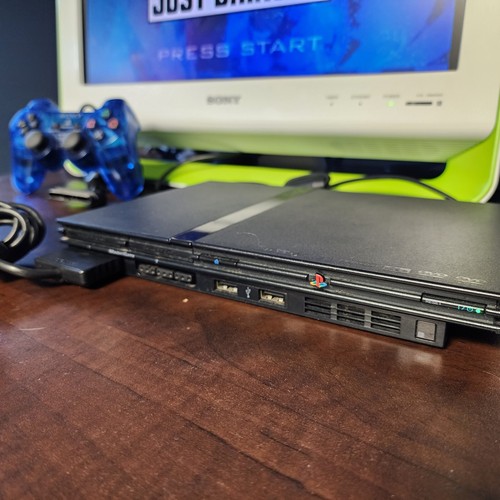 Sony Playstation 2 Slim PS2 SCPH-75001 Console Bundle + 16 games 4 Memory Cards - Picture 3 of 18