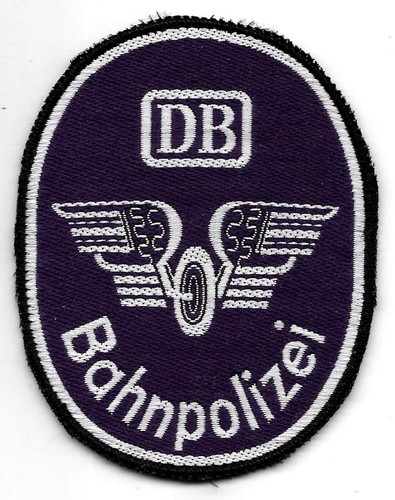 RAILWAY POLICE 70s police badge BGS patch FEDERAL BORDER PROTECTION FEDERAL POLICE BP