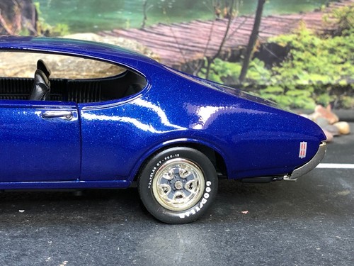 Imperfect 1:24 Diecast Unbranded DARK BLUE 1969 OLDSMOBILE 442 W30 No Box AS-IS - Picture 4 of 23