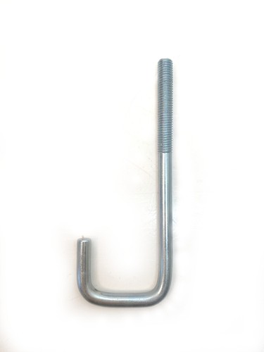 M10 Square Bend Hook Bolts with Nuts & Dowty Spat Sealing Washers - Picture 3 of 7